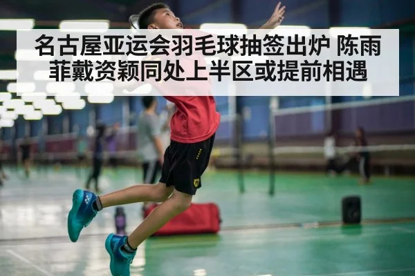 名古屋亚运会羽毛球抽签出炉 陈雨菲戴资颖同处上半区或提前相遇